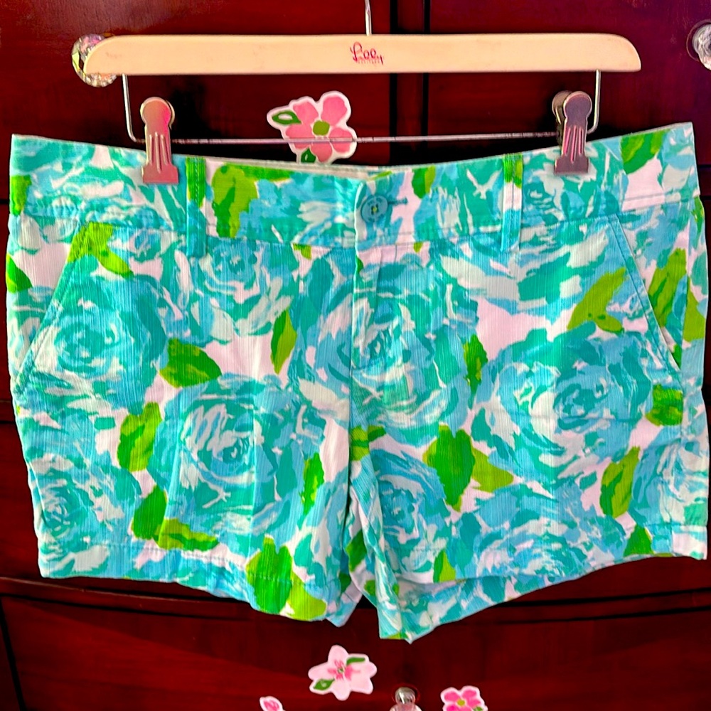 Lilly Pulitzer Callahan Shorts First Impression Blue Print